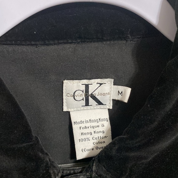 Calvin Klein Jeans Velour Jacket - Picture 3 of 9